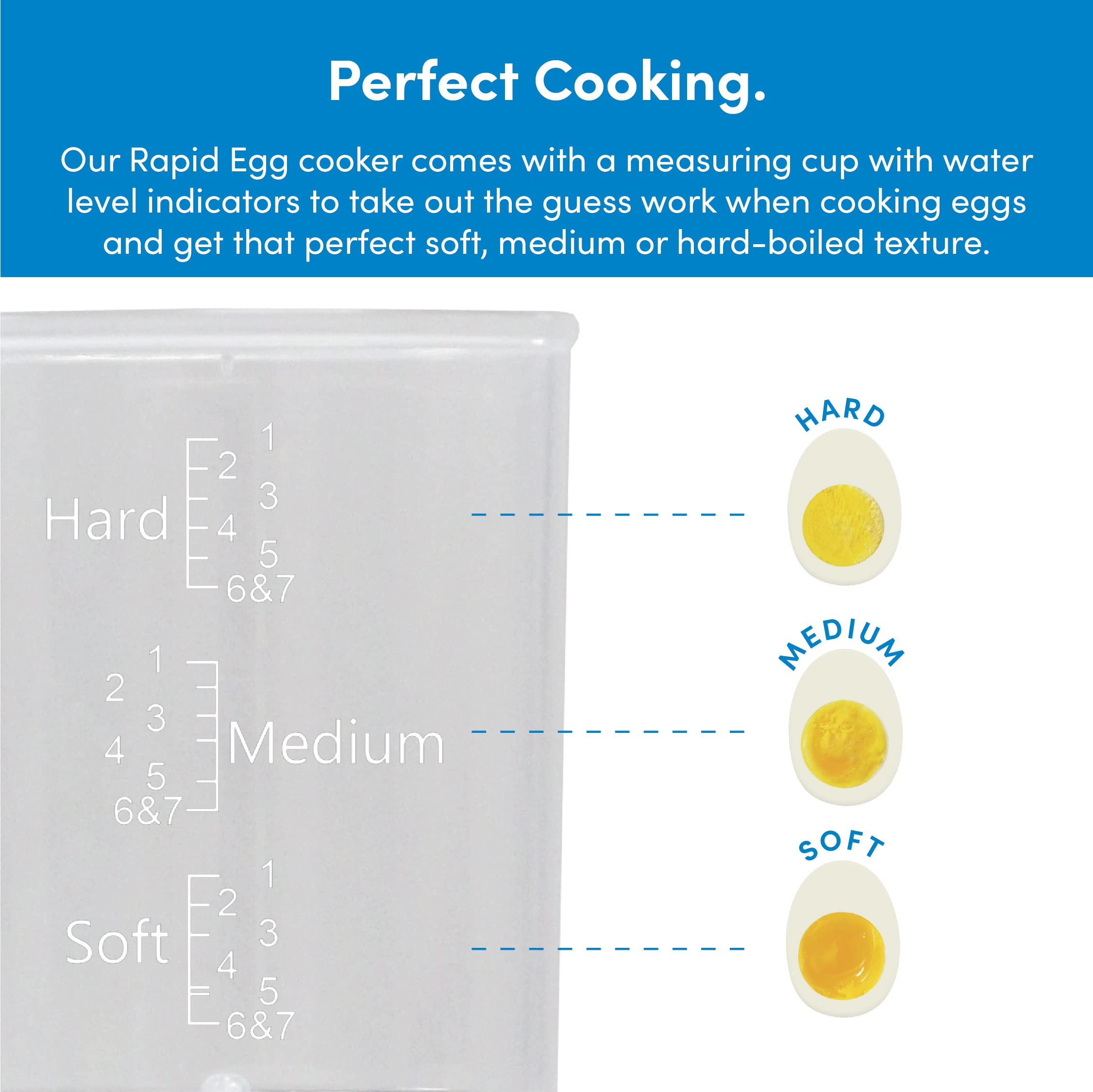 NutriCook Rapid Egg Cooker: 7 Egg Capacity Electric Egg Cooker for Boiled Eggs, Poached Eggs, Scrambled Eggs, or Omelettes with Auto Shut Off Feature - Silver NutriCook Rapid Egg Cooker: 7 Egg Capacity Electric Egg Cooker for Boiled Eggs, Poached Eggs, Scrambled Eggs, or Omelettes with Auto Shut Off Feature - Silver